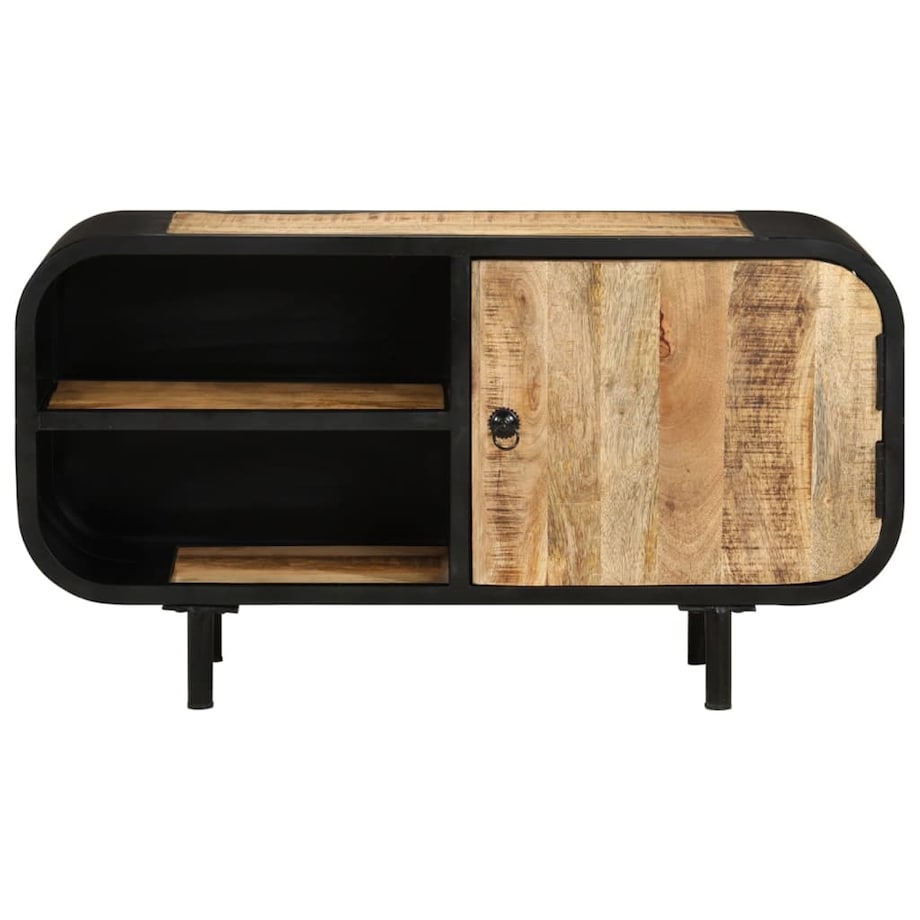 vidaXL Szafka pod TV, 90x30x48 cm, surowe drewno mango