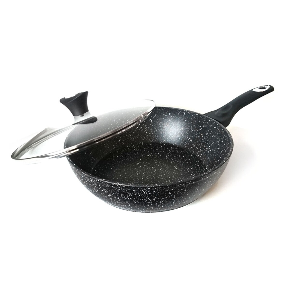 Zestaw garnków z powłoką granitową Gold Marmo 12 ele KLAUSBERG