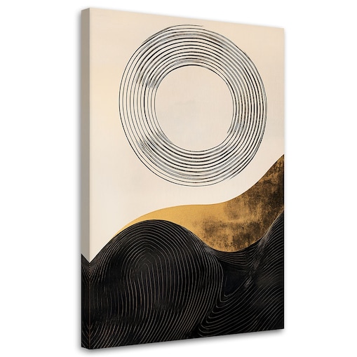 Feeby Obraz, Okrąg Linie Abstrakcja 40x60