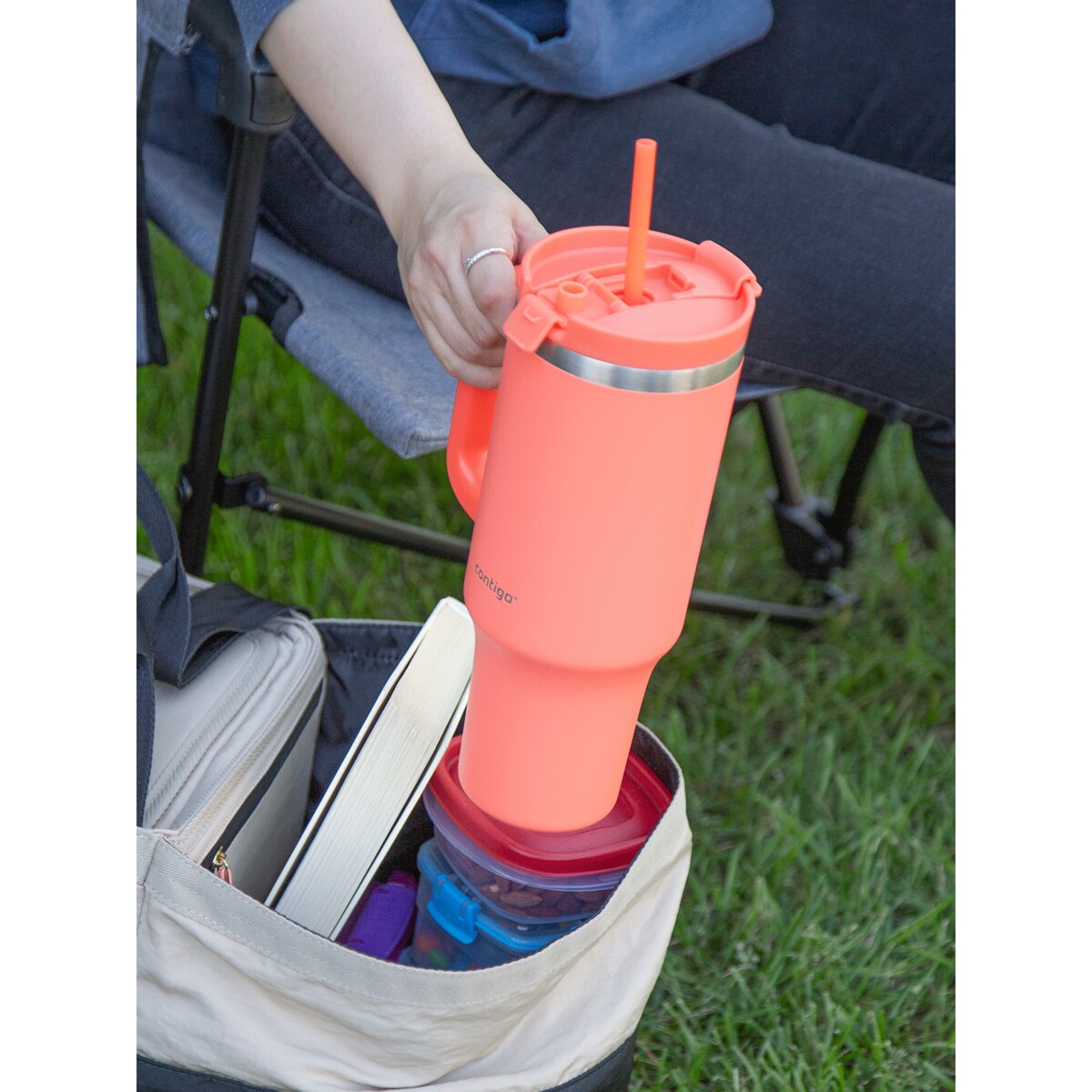 Kubek termiczny na wodę Streeterville Tumbler 1200 ml - Coral