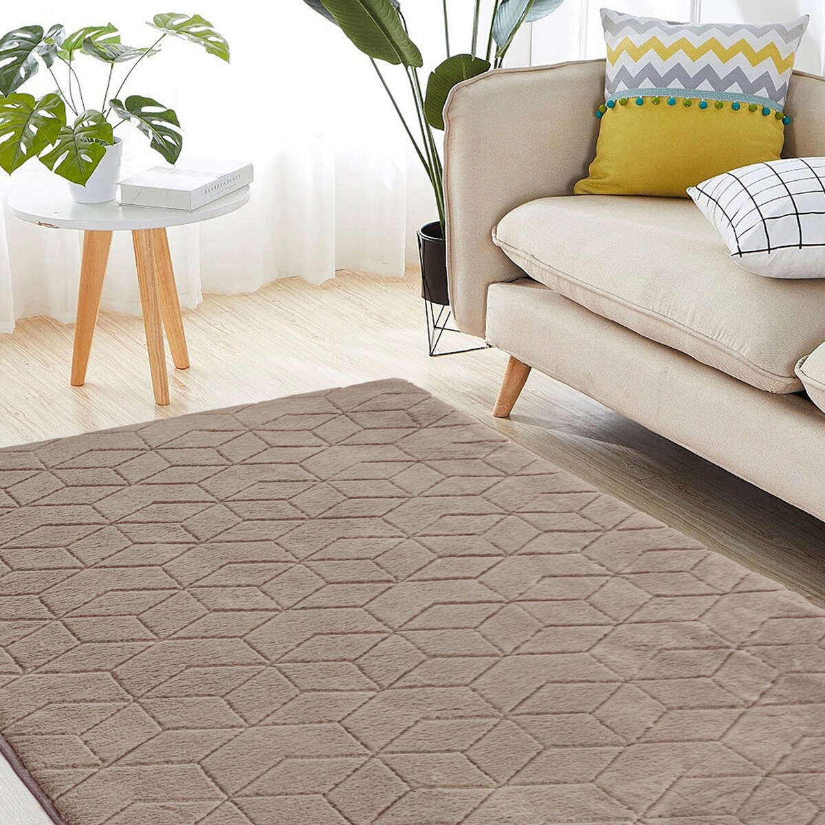 Dywan miękki Rabbit Prestige 120x160 cm e-floor OEKO-TEX beżowy