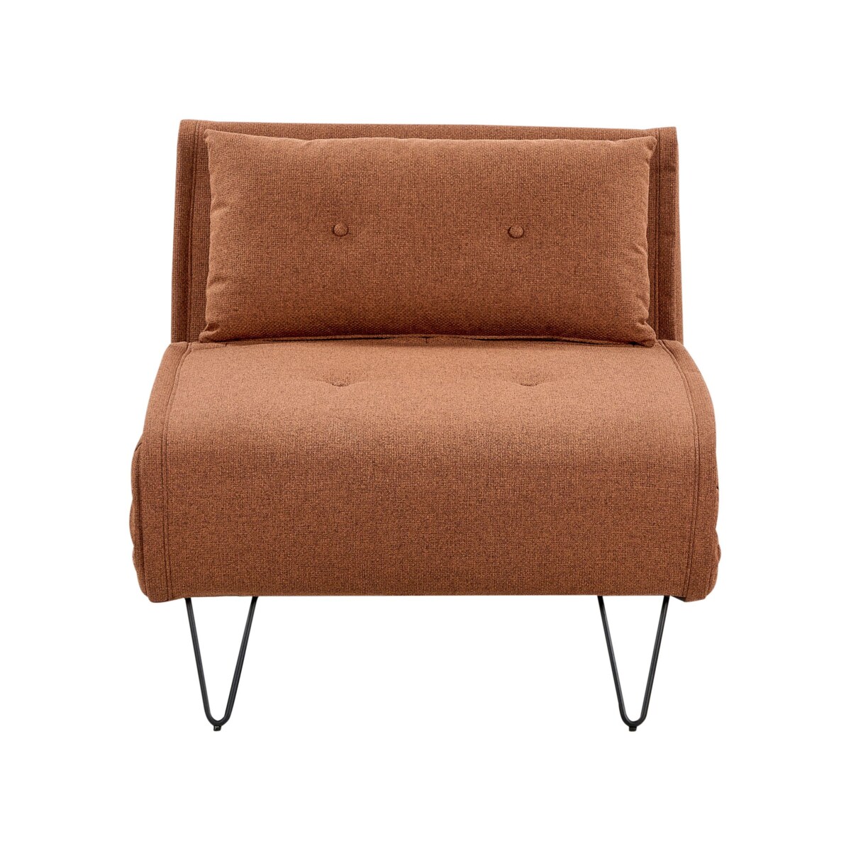 Sofa rozkładana jednoosobowa VESTFOLD Pomarańczowy