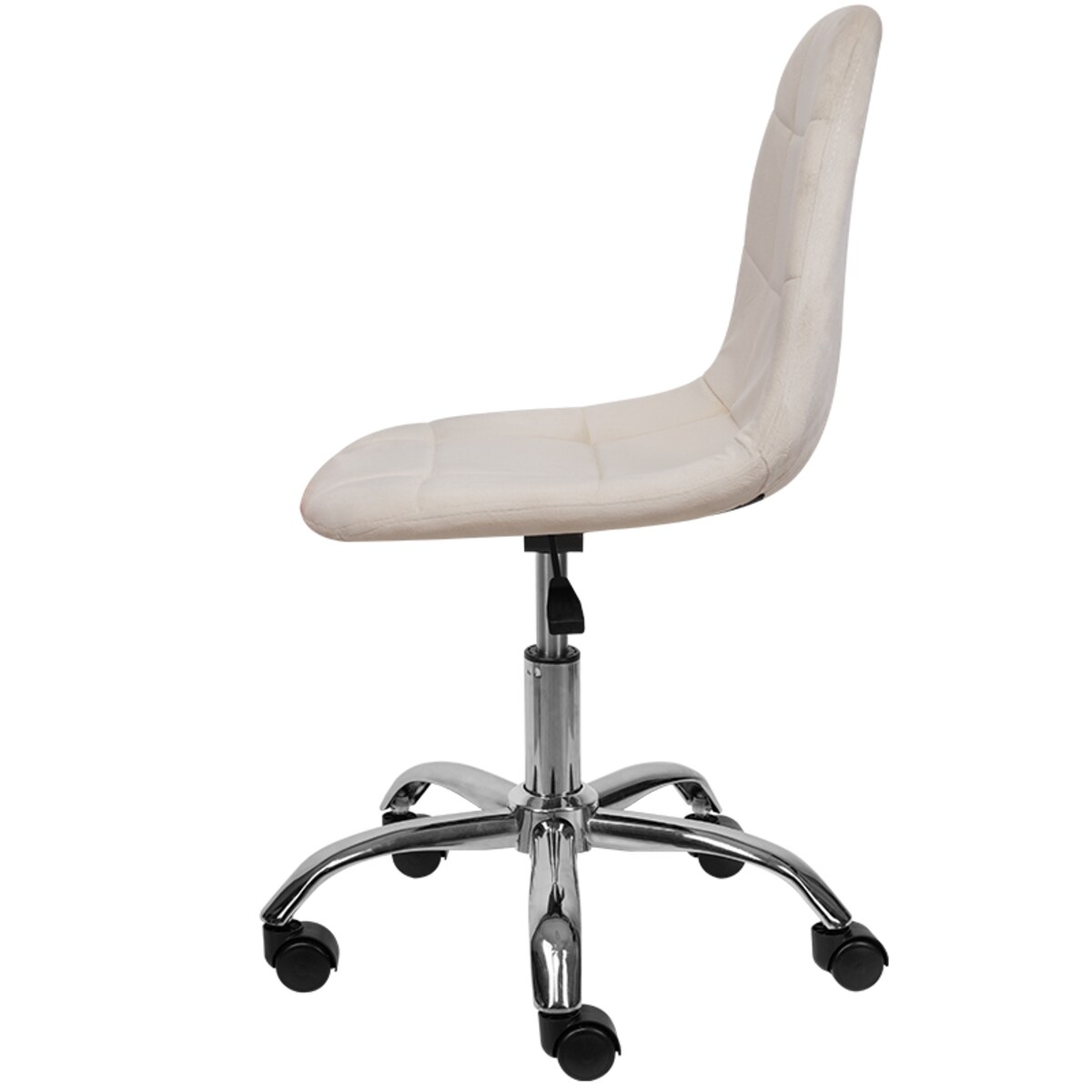 KRZESŁO BIUROWE FOTEL OBROTOWY REGULOWANY WELUROWY PIKOWANY DO BIURKA