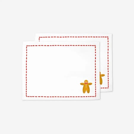 Podkładki świąteczne - Minimalistyczny piernik