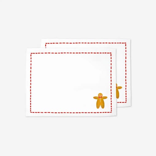 Podkładki świąteczne - Minimalistyczny piernik