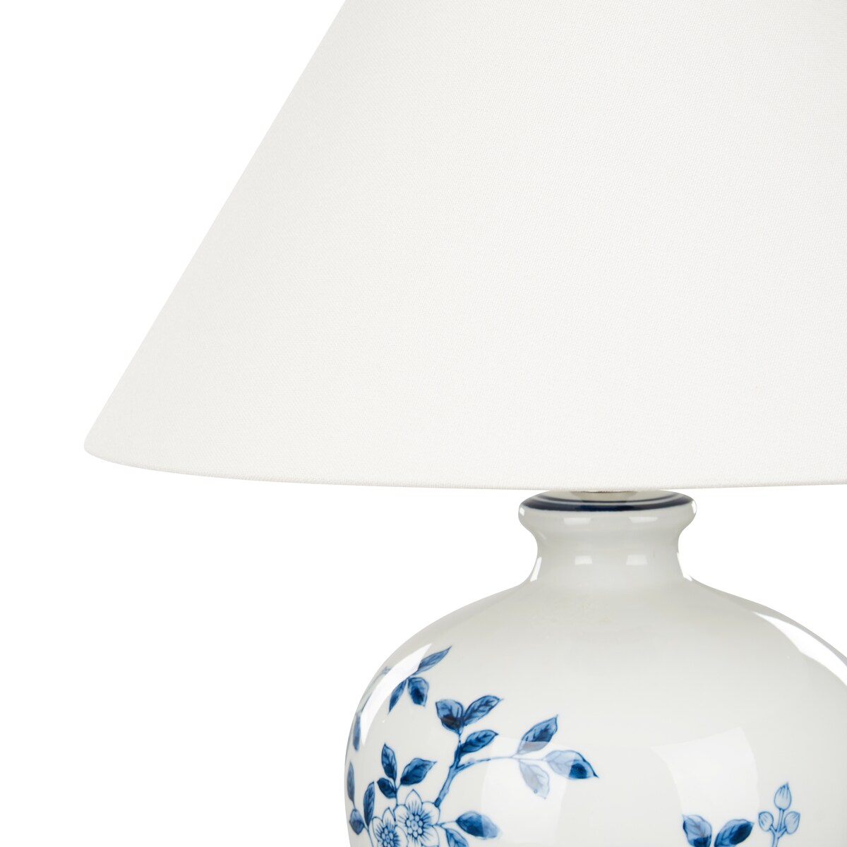 Lampa stołowa MAGROS Porcelana Biały/ niebieski