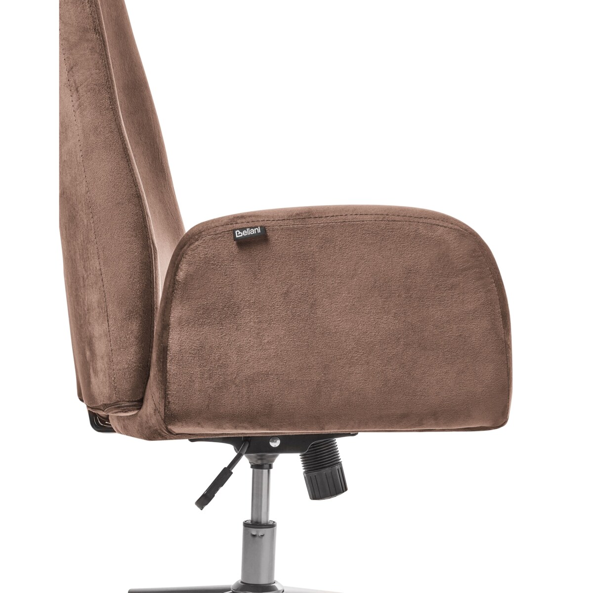 Krzesło biurowe CLARE Welur Brązowy
