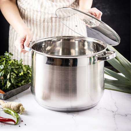 Garnek stalowy gastronomiczny duży 10.7L 26cm KLAUSBERG