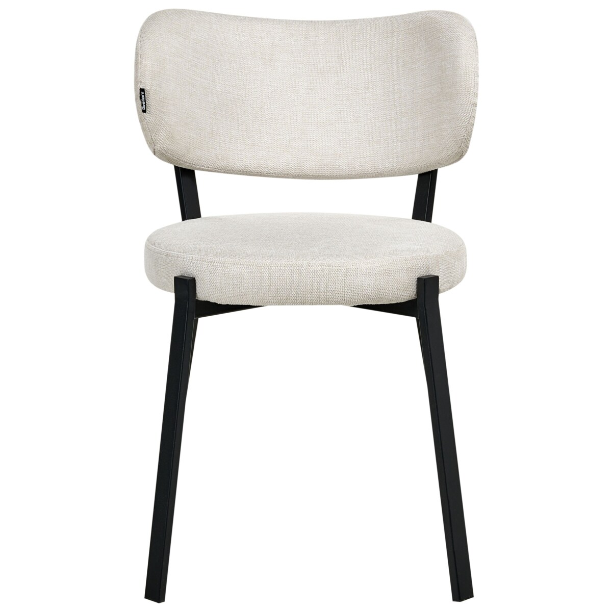 Zestaw 2 krzeseł do jadalni BRONTE Jasnobeżowy