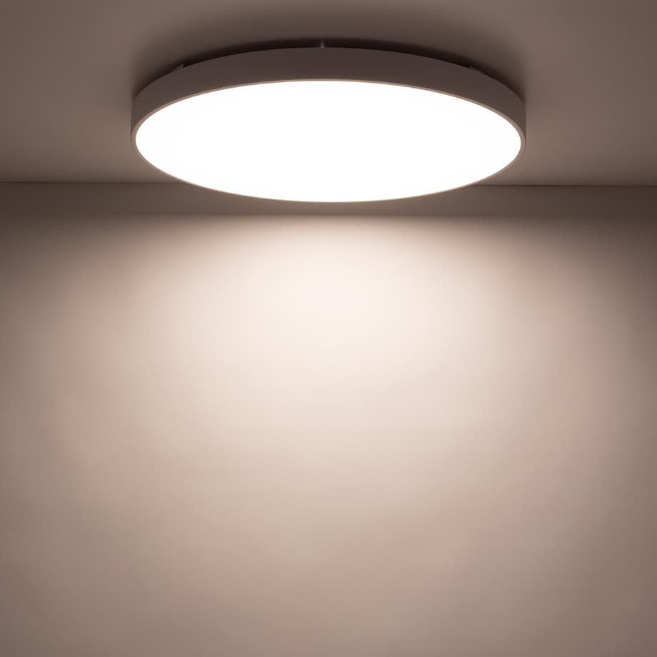 Lampa Sufitowa Łazienkowa Tk Lighting Velis Biały Plafon Led 60W Ip54 Zmienna Barwa, Ściemniany