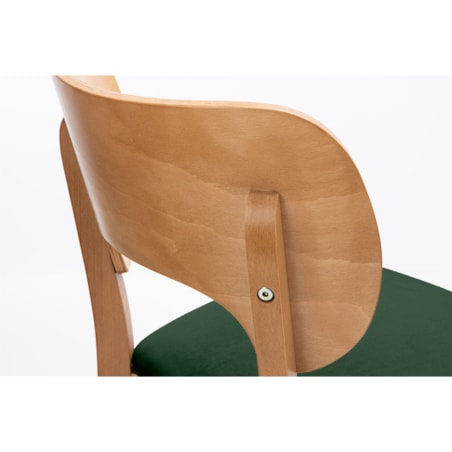 KONSIMO LYCO loftowe krzesło ciemnozielone