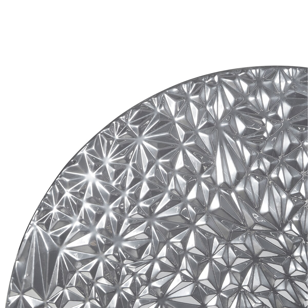 Dekoracja ścienna MOSCAVIDE Metal 60 cm Srebrny