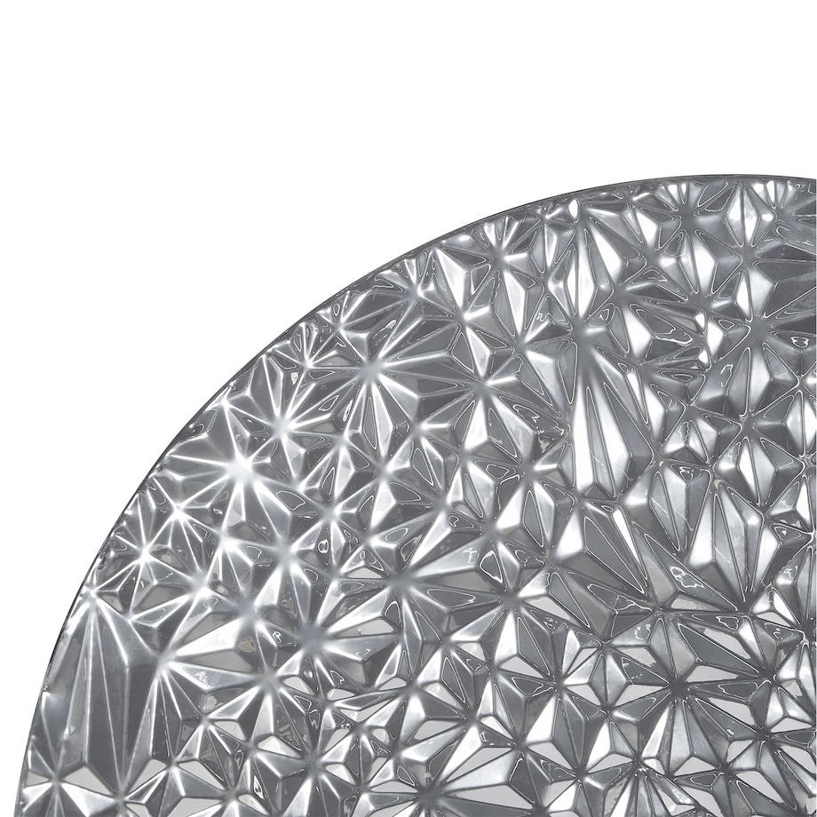 Dekoracja ścienna MOSCAVIDE Metal 60 cm Srebrny