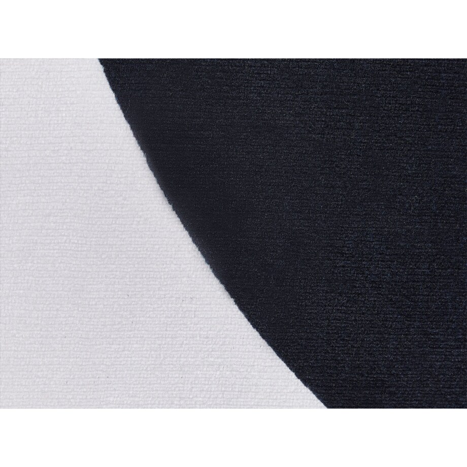 Dywan dziecięcy ⌀ 120 cm biało-czarny PANDA