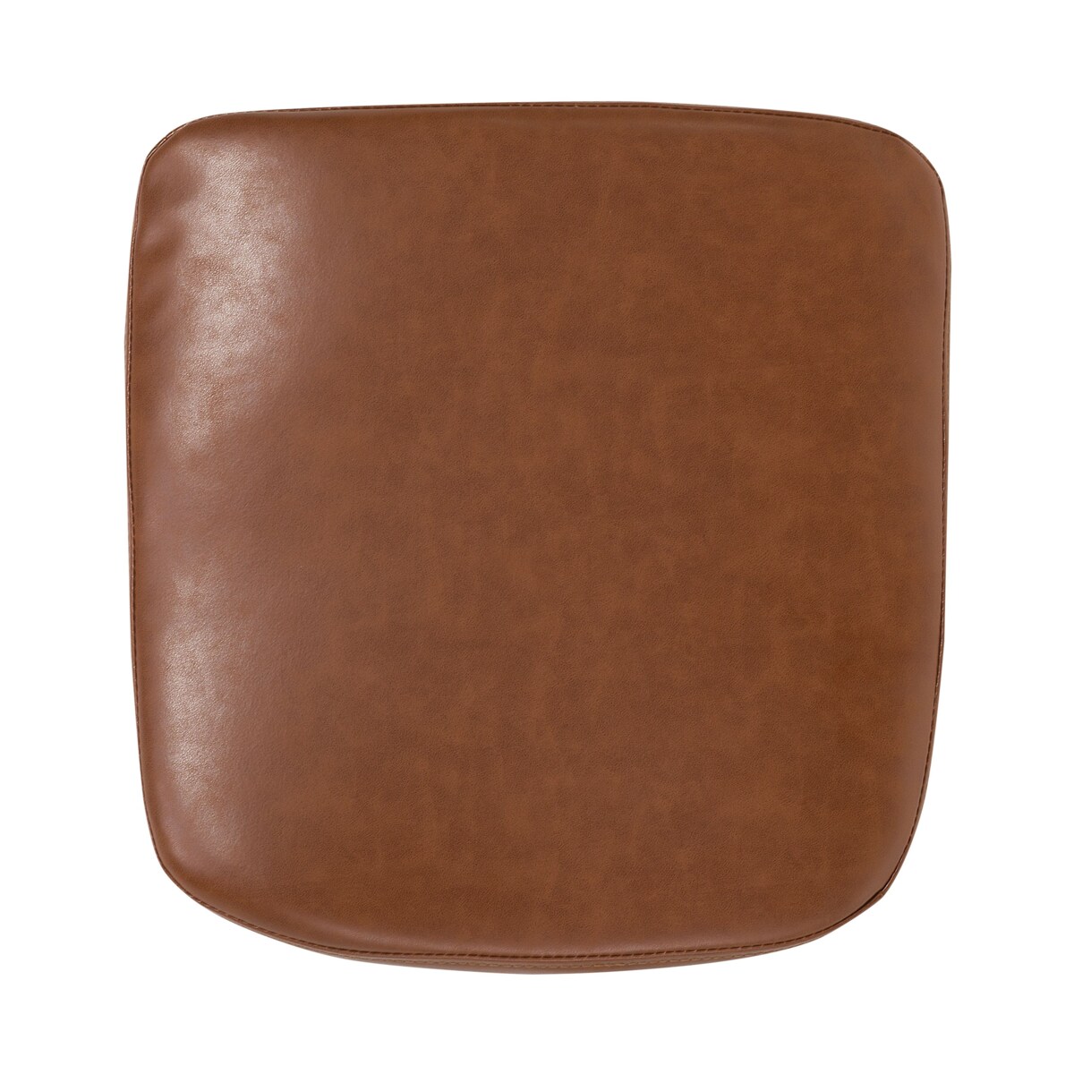 Krzesło do jadalni YORKVILLE Ekoskóra Złoty brąz