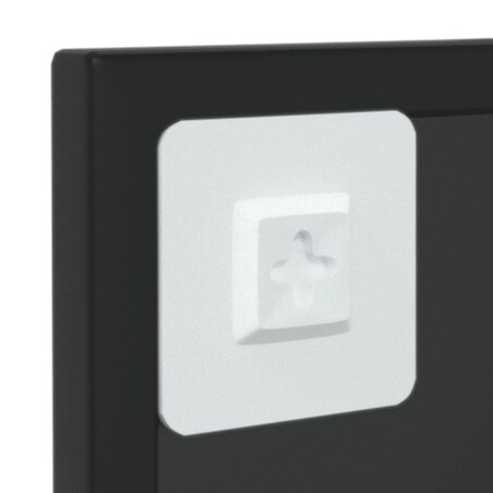 vidaXL Lustro ścienne, czarne, 60x40 cm, metalowe