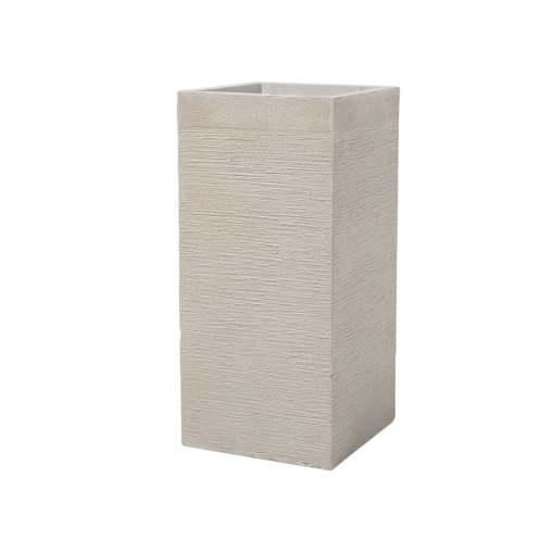 Doniczka 33 x 33 x 70 cm beżowa DION