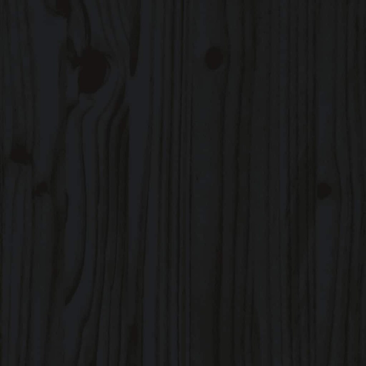 vidaXL Toaletka, czarna, 95x50x134 cm, lite drewno sosnowe