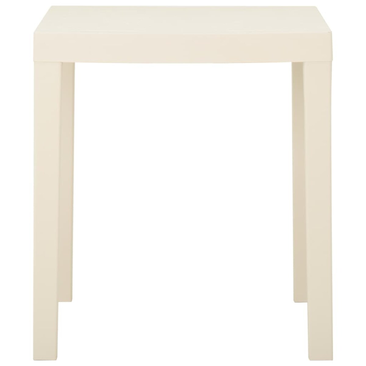 vidaXL Stolik ogrodowy, biały, 79 x 65 x 72 cm, plastikowy