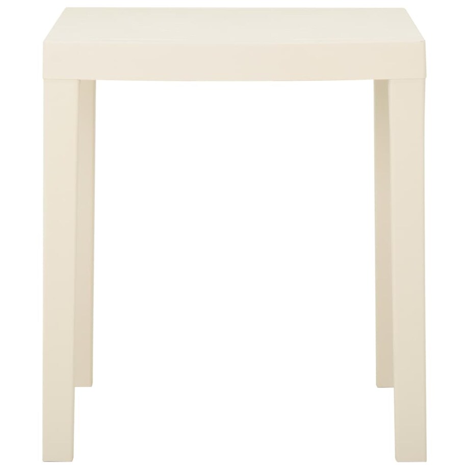 vidaXL Stolik ogrodowy, biały, 79 x 65 x 72 cm, plastikowy