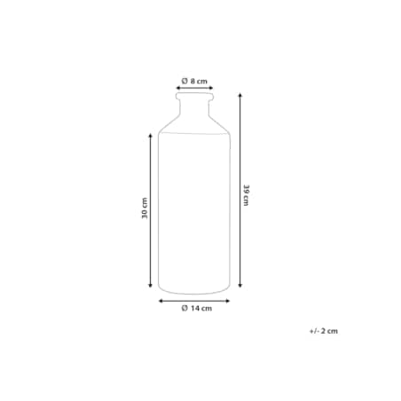 Wazon dekoracyjny ceramiczny czarny ARSIN