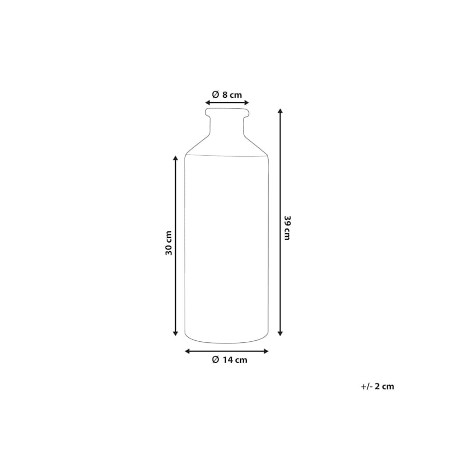 Wazon dekoracyjny ceramiczny czarny ARSIN