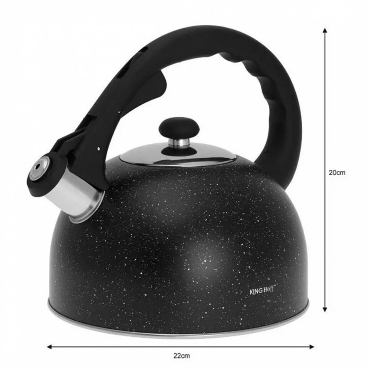 Czajnik Z Gwizdkiem 2,6L Kinghoff Marble