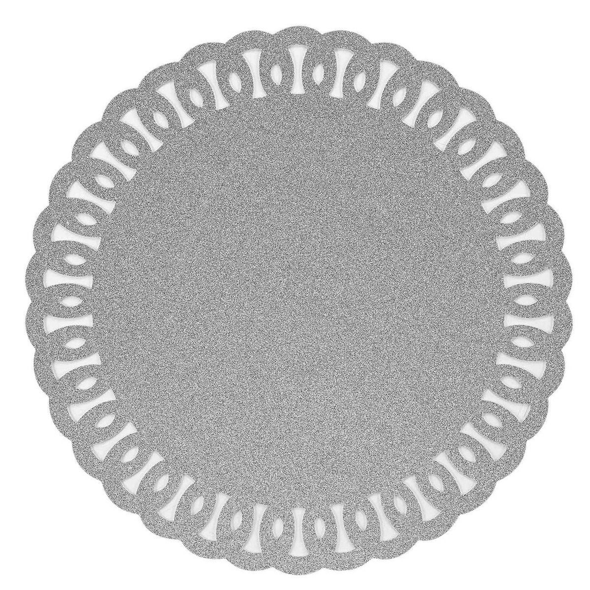 Podkładka na stół GUIRLANDE, brokatowa, Ø 38 cm