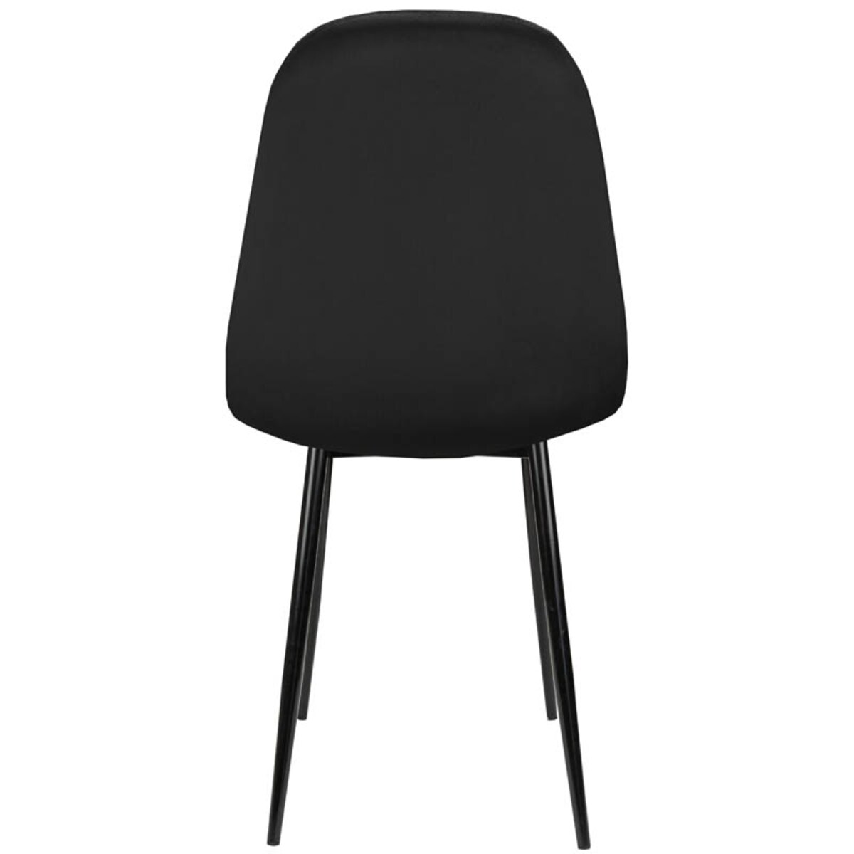 Krzesło tapicerowane nowoczesne pikowane do salonu jadalni czarne