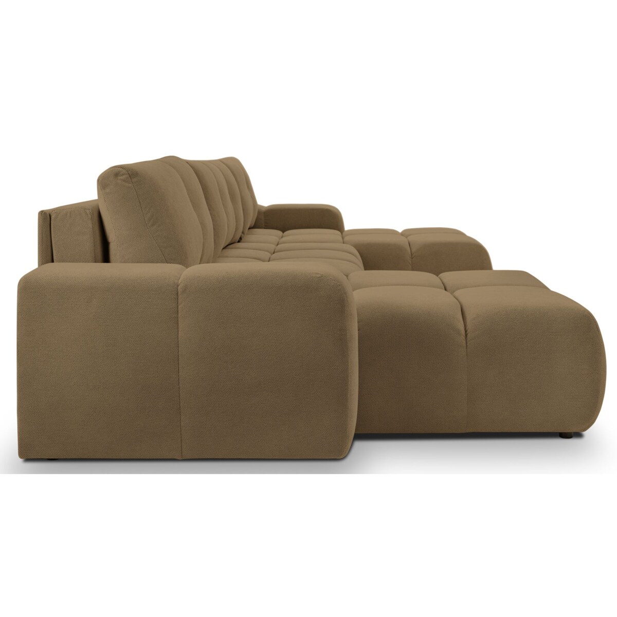 Nowoczesny Narożnik U SOHI z funkcją spania, Curio 20 - Brązowy