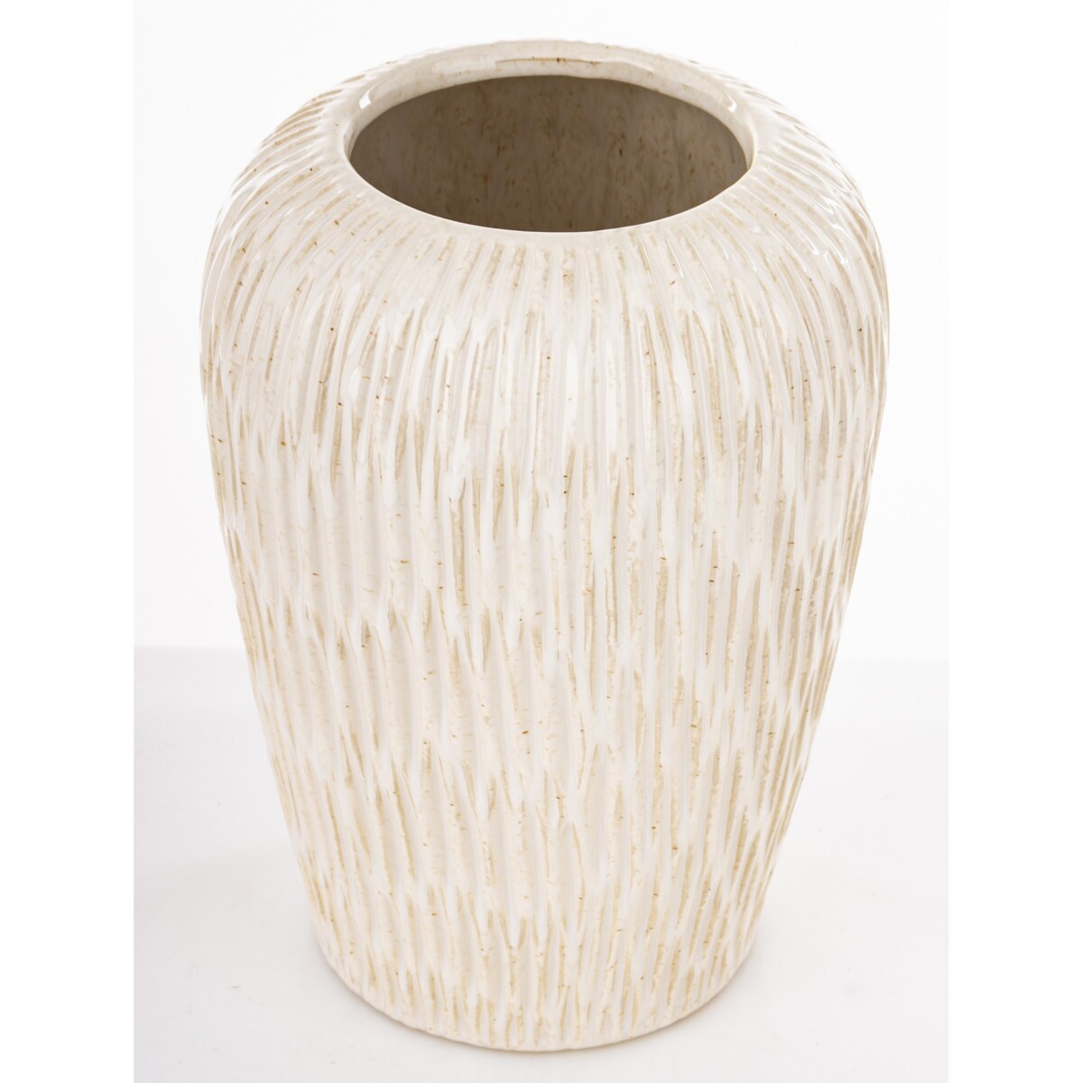 Osłonka wazon ceramiczny 24,5x16x16 cm FIBI-3 biały
