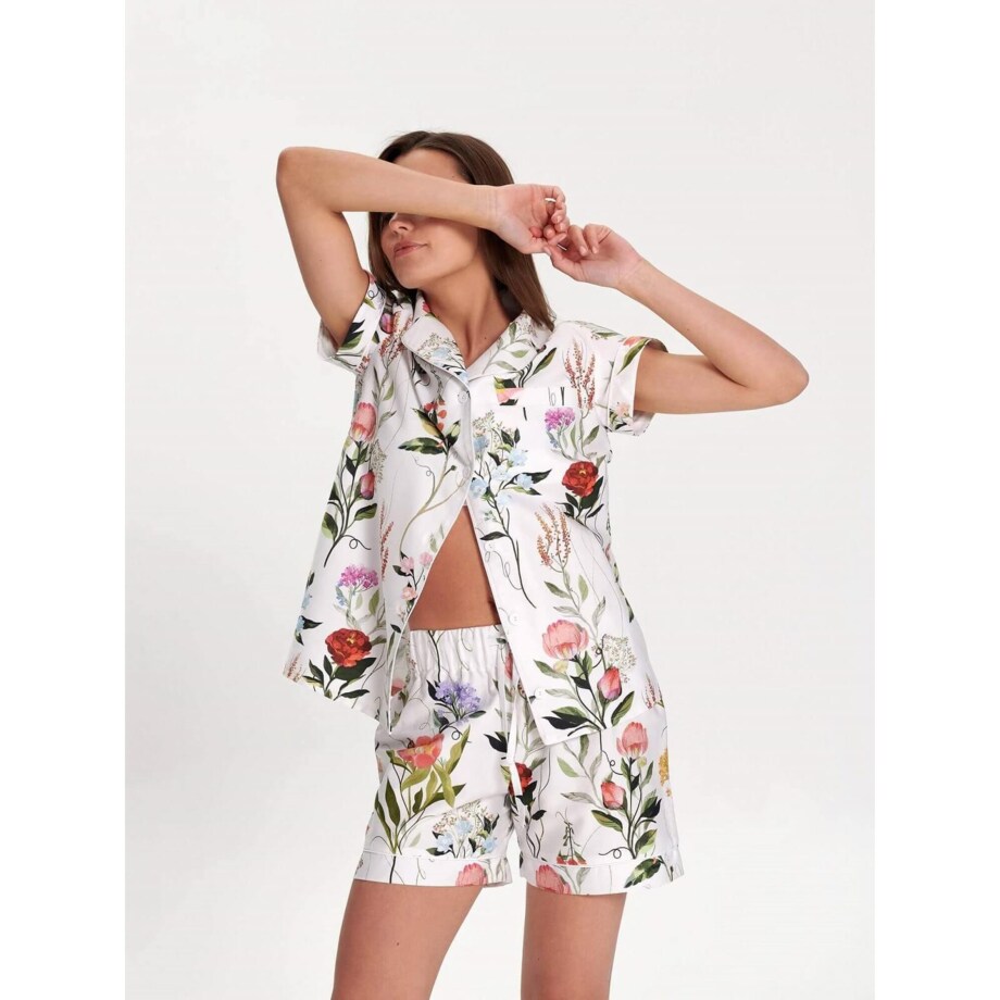 Piżama Ogródek babci krótka S