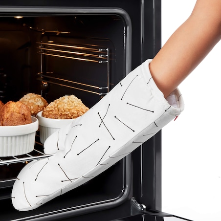 Rękawica kuchenna Rayen - 33 x 17 cm, Biały