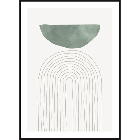 Poster Story, Plakat, Obraz - Zielony Łuk No2, wymiary 21 x 30 cm