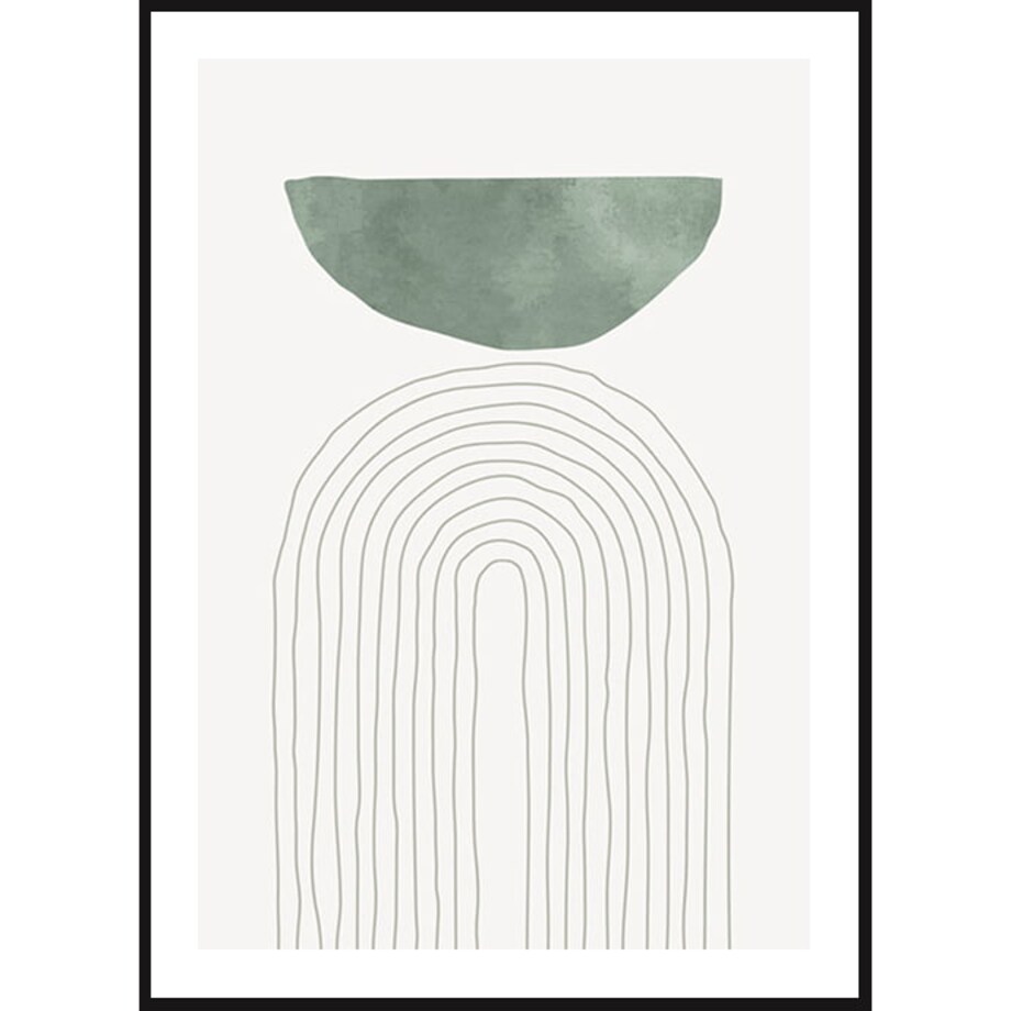 Poster Story, Plakat, Obraz - Zielony Łuk No2, wymiary 21 x 30 cm