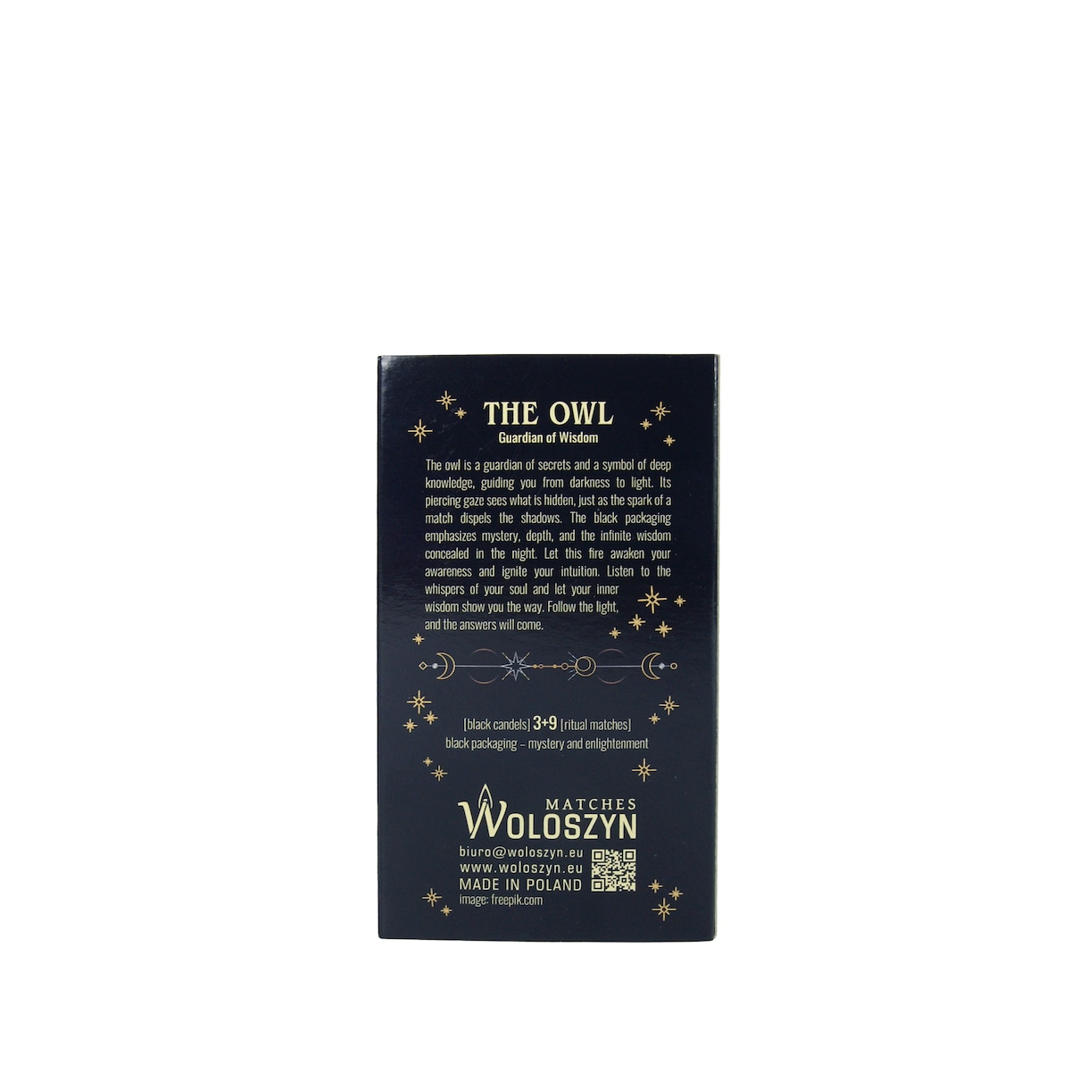 Zestaw rytualny SOWA (zapałki+świece)