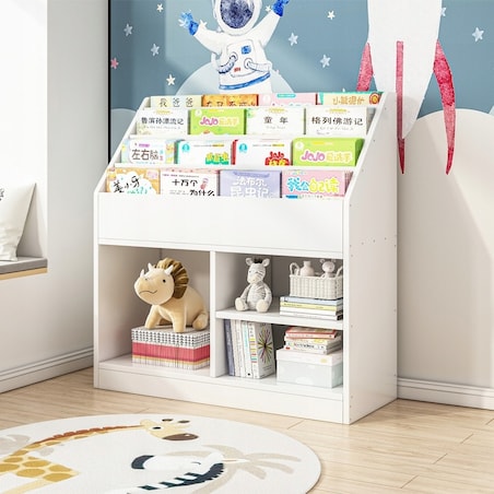 Regał na książki gazety dla dzieci szafka na zabawki stojąca biblioteczka
