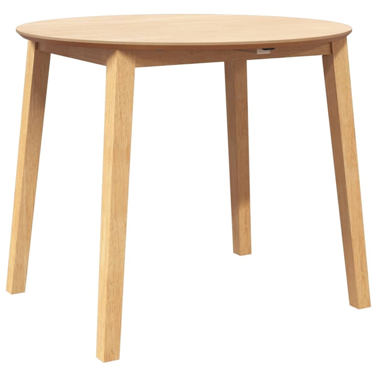 vidaXL Stół jadalny Naturalne drewno lite Guma