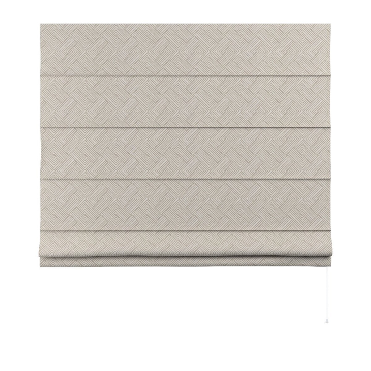 Roleta rzymska Capri, beżowo-kremowe geometryczne wzory, Sunny