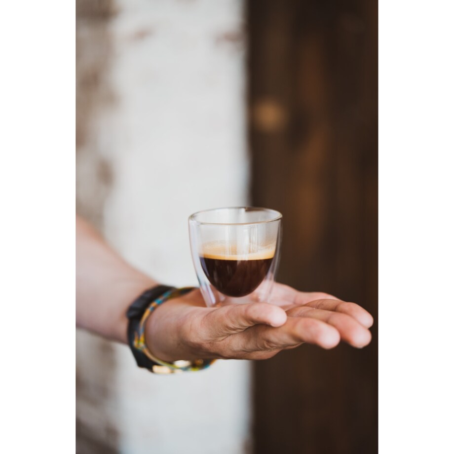 Zestaw 2 filiżanek do espresso z podwójną ścianką Amo 80 ml 25837