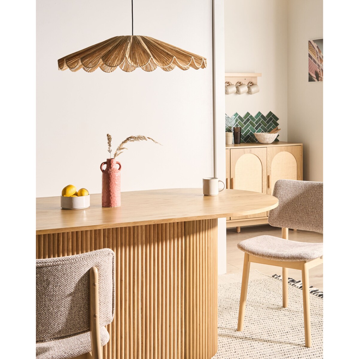 Lampa wisząca SABOGAL Plecionka Naturalny