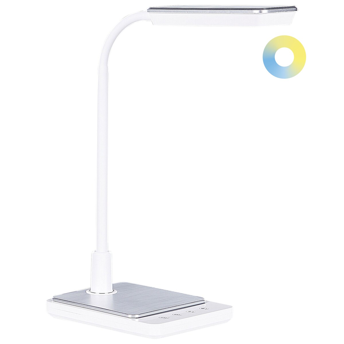 Lampa biurkowa LED CENTAURUS Ze ściemniaczem Metal Biały