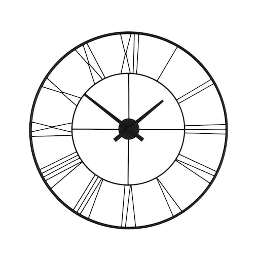 Zegar ścienny w stylu industrialnym ARATIO, Ø 70 cm