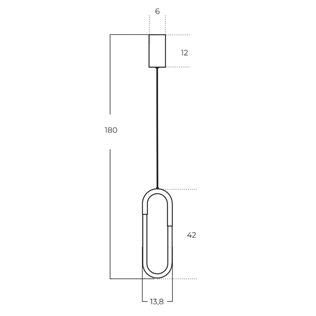 Wisząca lampa metalowa NEXUS AZ5740 Azzardo LED 9W 3000K owalna złota