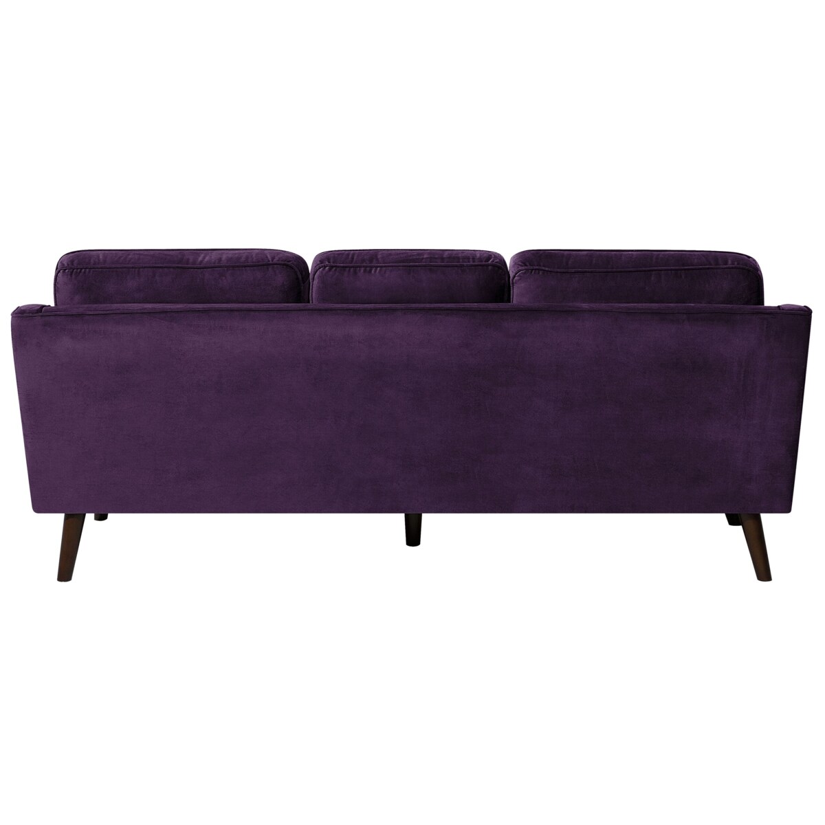 Sofa 3-osobowa welurowa fioletowa LOKKA