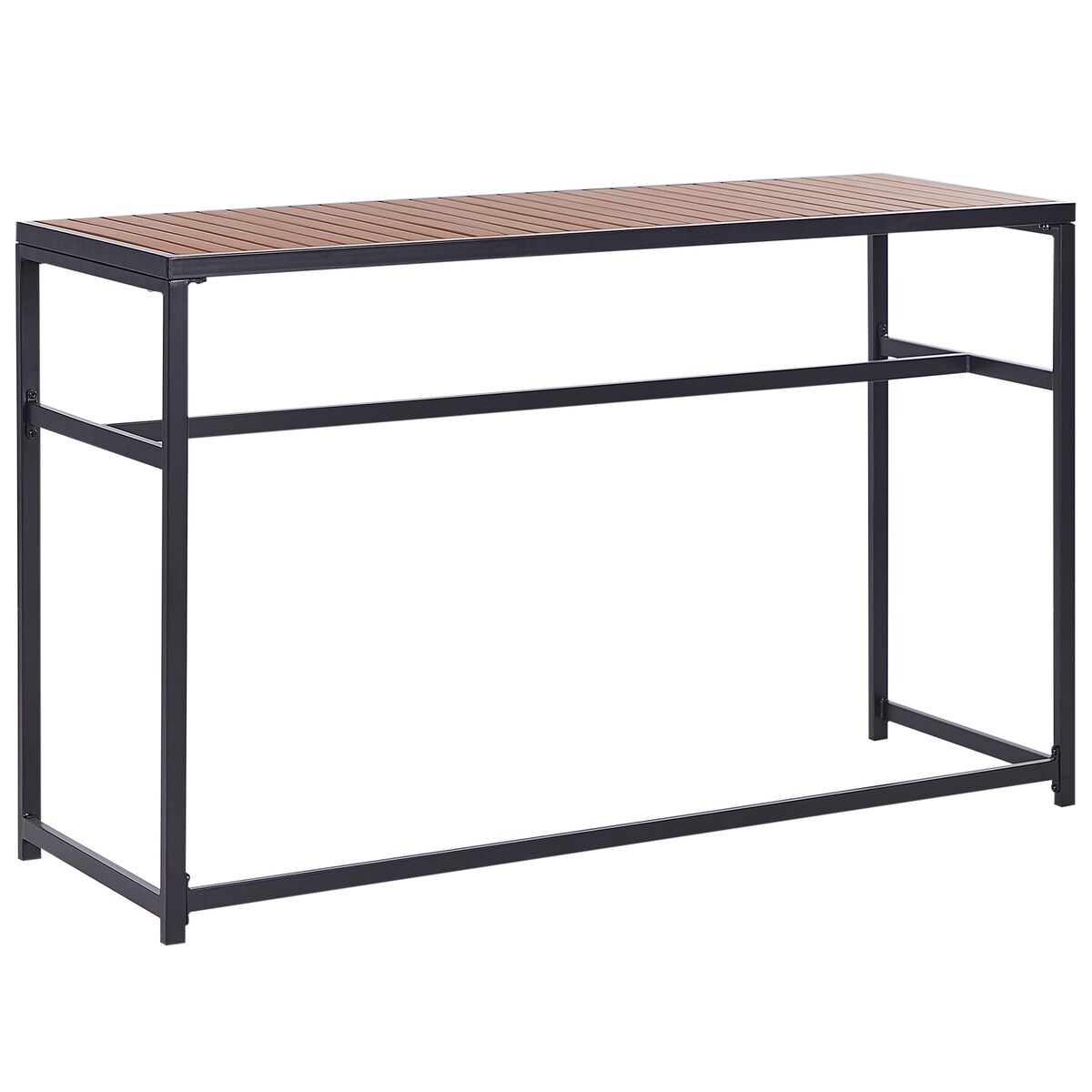 Stolik ogrodowy barowy AVETRANA 150 cm 50 cm Czarny