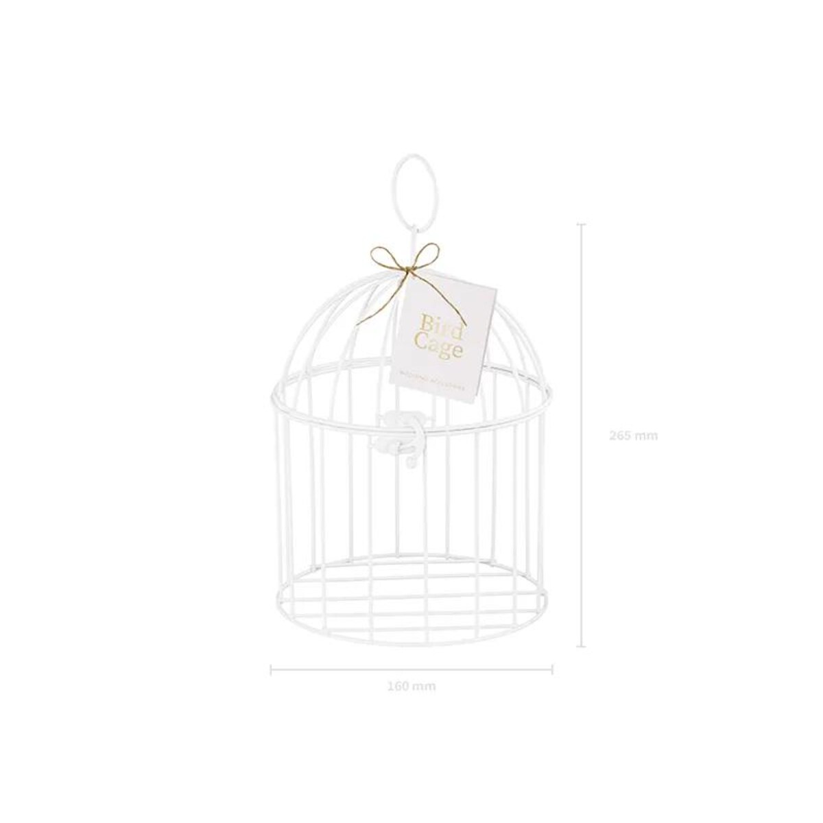 Klatka dekoracyjna, 24 cm, biały
