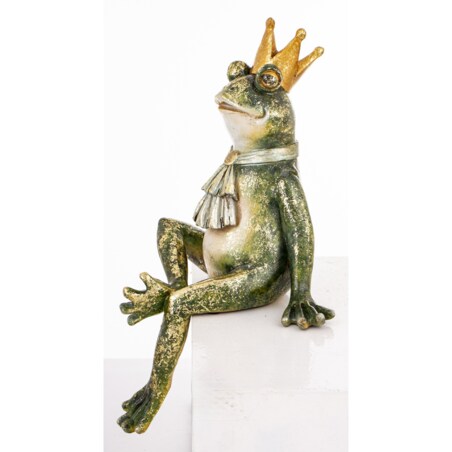 Dekoracja - figurka żabiego króla 31x19x16 cm RE RANA z żabotem