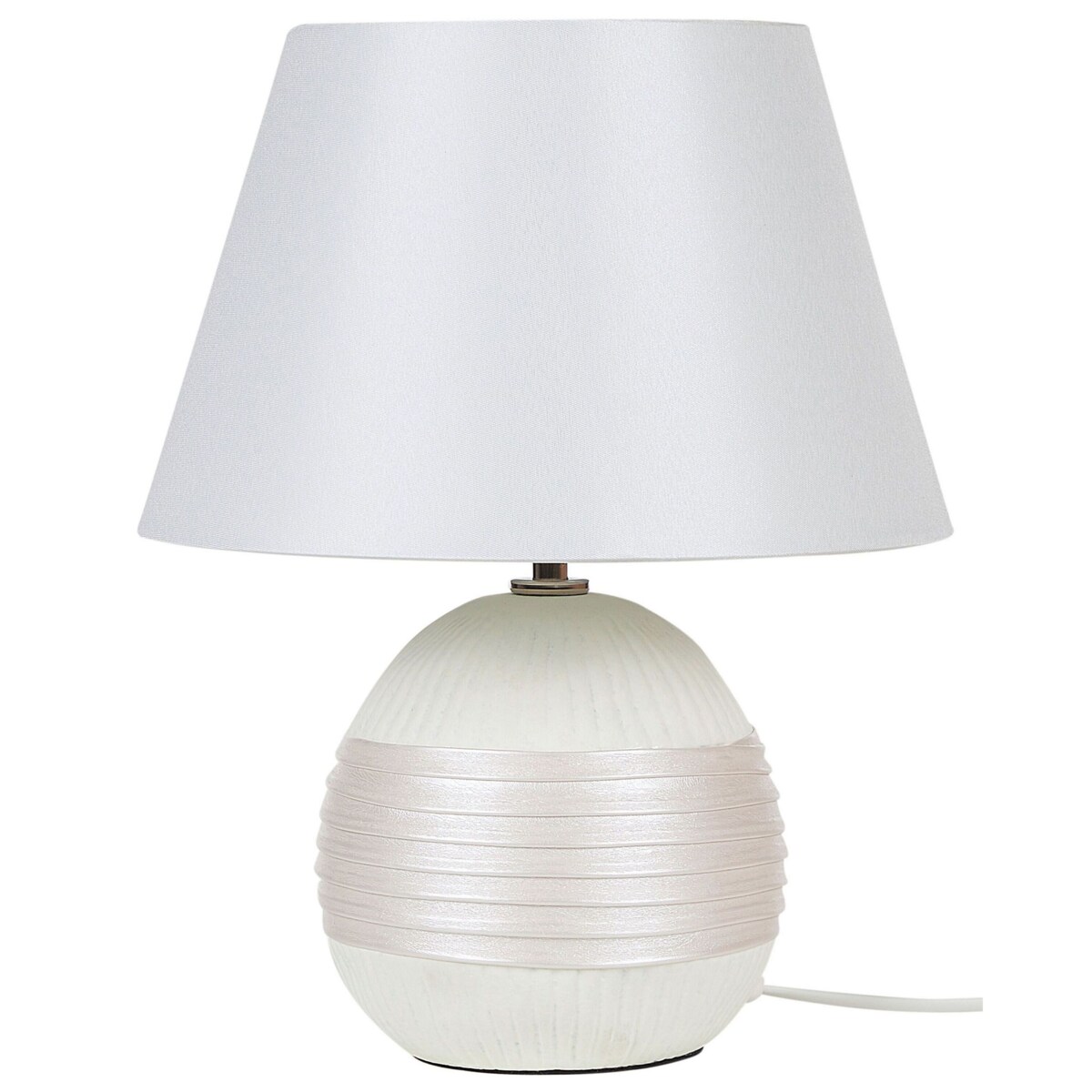 Lampka nocna ceramiczna kremowa SADO