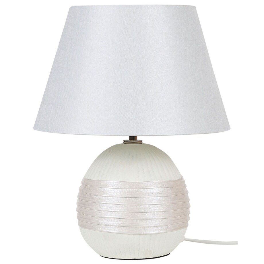 Lampka nocna ceramiczna kremowa SADO